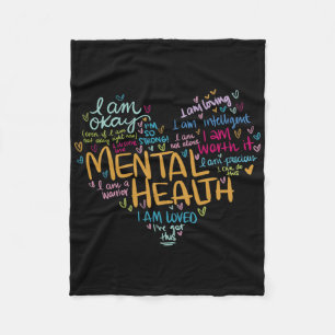 Geestelijke gezondheid Bewustzijn Geschenken Depre Fleece Deken