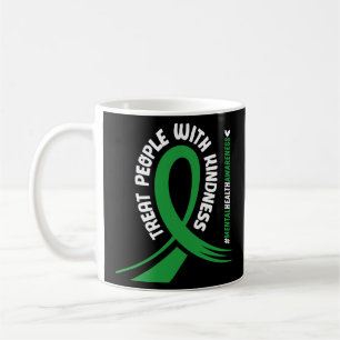 Geestelijke gezondheid Bewustzijn Green Ribbon Oor Koffiemok