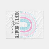Geestelijke gezondheid Bewustzijn Hersentherapeut Fleece Deken (Voorkant (Horizontaal))