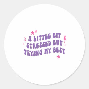Geestelijke gezondheid bewustzijn is een beetje ge ronde sticker