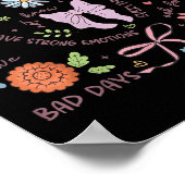 Geestelijke gezondheid bewustzijn is oke aan Boho  Poster (Hoek)