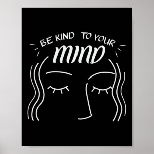 Geestelijke gezondheid Bewustzijn Lange Mouw _3 Poster