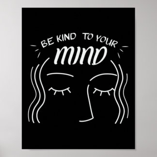 Geestelijke gezondheid Bewustzijn Lange Mouw _3 Poster