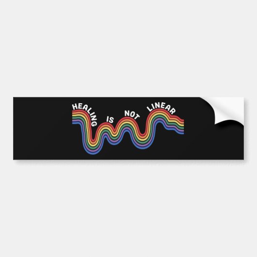 Geestelijke gezondheid Bewustzijn Rainbow LGBTQ Bumpersticker (Voorkant)