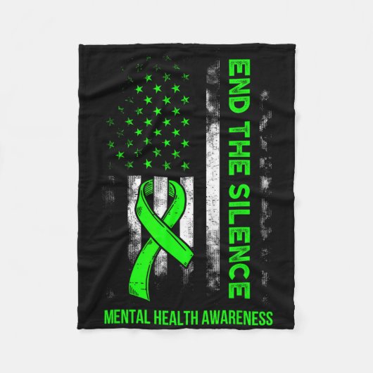 Geestelijke gezondheid Bewustzijn Wees Kind Zonneb Fleece Deken (Voorkant)