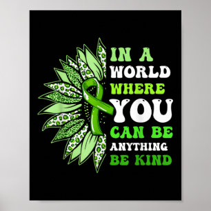 Geestelijke gezondheid Bewustzijn Wees Kind Zonneb Poster