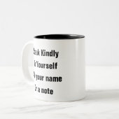 Geestelijke Gezondheid Bewustzijn - zelf liefde sp Tweekleurige Koffiemok (Voorkant links)