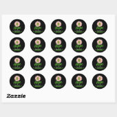 Geestelijke Gezondheid Bewustzijn Zonnebloem Groen Ronde Sticker (Vel)