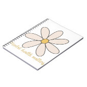 geestelijke gezondheid bloem notitieboek (Linkerzijde)
