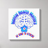 Geestelijke gezondheid canvas afdruk (Voorkant)