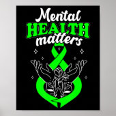 Geestelijke gezondheid drijft bewustwording vrouwe poster (Voorkant)