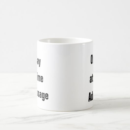 Geestelijke gezondheid één dag per keer positief Q Koffiemok (Center)