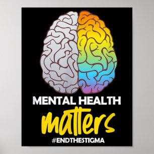 Geestelijke gezondheid Eind Stigma Mental Health A Poster