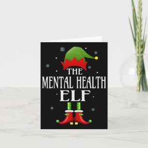 Geestelijke Gezondheid Elf Kerst Leuke Familie Mat Kaart