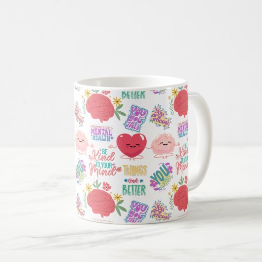 Geestelijke gezondheid en zelfliefde koffiemok (Voorkant rechts)