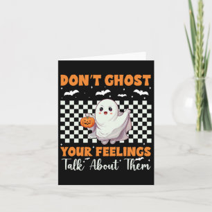 Geestelijke gezondheid Halloween spook je gevoelen Kaart