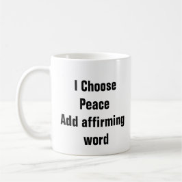 Geestelijke gezondheid Ik kies Vrede kalmerende qu Koffiemok