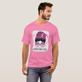 Geestelijke gezondheid in oktober Draag roze vrouw T-shirt (Voorkant volledig)
