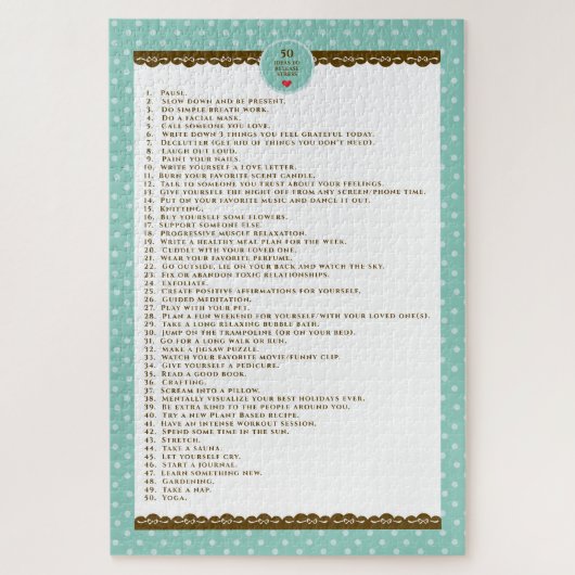 geestelijke gezondheid inspirerend puzzel (Verticaal)