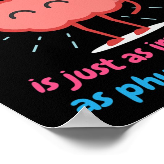 Geestelijke gezondheid is alleen Motivatie voor li Poster (Hoek)