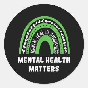 Geestelijke gezondheid is als geestelijke gezondhe ronde sticker