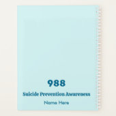 Geestelijke gezondheid is belangrijk Bewustzijn Pa Planner (Achterkant)