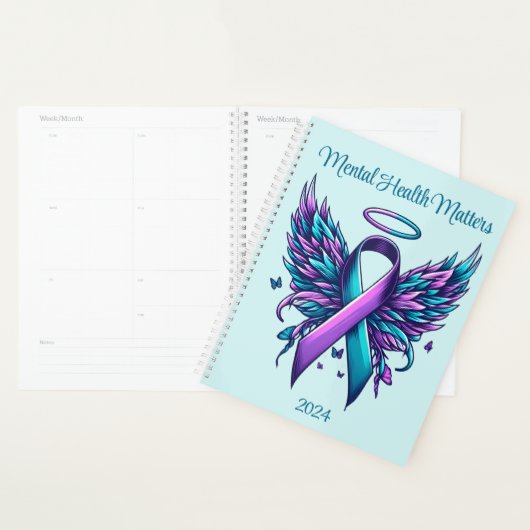 Geestelijke gezondheid is belangrijk Bewustzijn Pa Planner (Display)