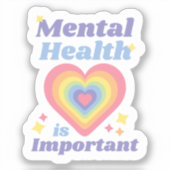 Geestelijke gezondheid is belangrijk sticker (Voorkant)