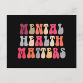 Geestelijke gezondheid is belangrijk voor vrouwen  briefkaart (Voorkant)