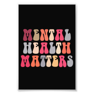 Geestelijke gezondheid is belangrijk voor vrouwen  foto afdruk