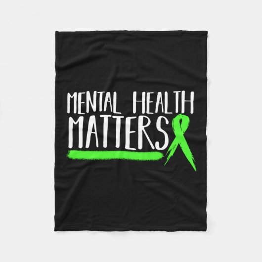 Geestelijke gezondheid is een geschenk voor geeste fleece deken (Voorkant)