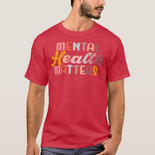 Geestelijke gezondheid is een menselijke hersenaan t-shirt