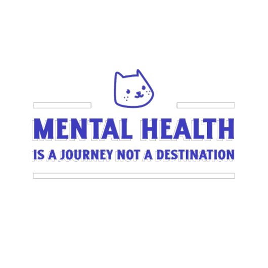 Geestelijke gezondheid is een reis naar T-Shirt Me