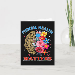 Geestelijke gezondheid is Floral Brain Depression Kaart