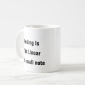 Geestelijke gezondheid is geen lineaire mok voor z (Voorkant links)