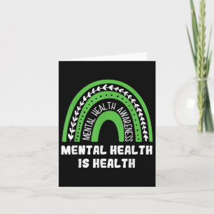 Geestelijke gezondheid is gezondheid als bewustwor kaart
