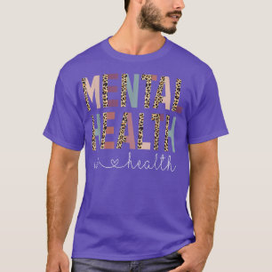 Geestelijke gezondheid is gezondheidscampagne maan t-shirt