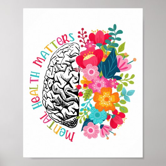 Geestelijke gezondheid is het bewustzijn van mense poster (Voorkant)