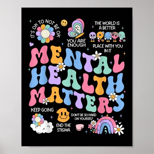 Geestelijke gezondheid is het bewustzijn van mense poster (Voorkant)