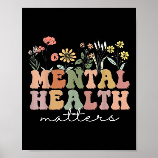 Geestelijke gezondheid is het bewustzijn van mense poster (Voorkant)