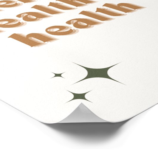 Geestelijke gezondheid is het Poster Gezondheid (Hoek)