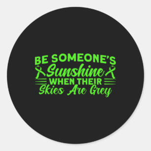Geestelijke gezondheid is iemands Zonnegeestelijke Ronde Sticker