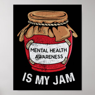 Geestelijke gezondheid is mijn JAM Mental Health A Poster