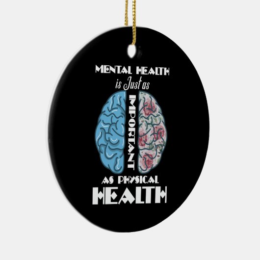 Geestelijke gezondheid is net zo belangrijk als li keramisch ornament (Rechts)