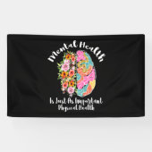 Geestelijke gezondheid is net zo goed als lichamel spandoek (Horizontaal)