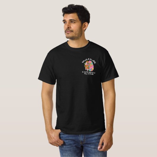 Geestelijke gezondheid is net zo goed als lichamel t-shirt (Voorkant volledig)