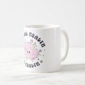 Geestelijke gezondheid is retro koffiemok (Voorkant rechts)