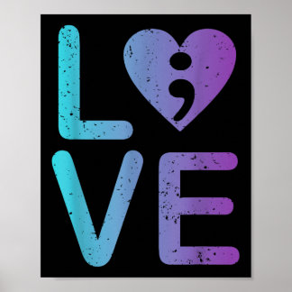 Geestelijke Gezondheid Liefde Zelfmoord Preventie  Poster