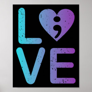 Geestelijke Gezondheid Liefde Zelfmoord Preventie  Poster