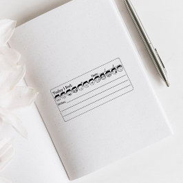 Geestelijke gezondheid, Man Mood Tracker Emoji's,  Rubberstempel